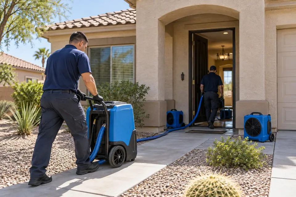 Illustrative image: Restoration scene at an East Valley-style home