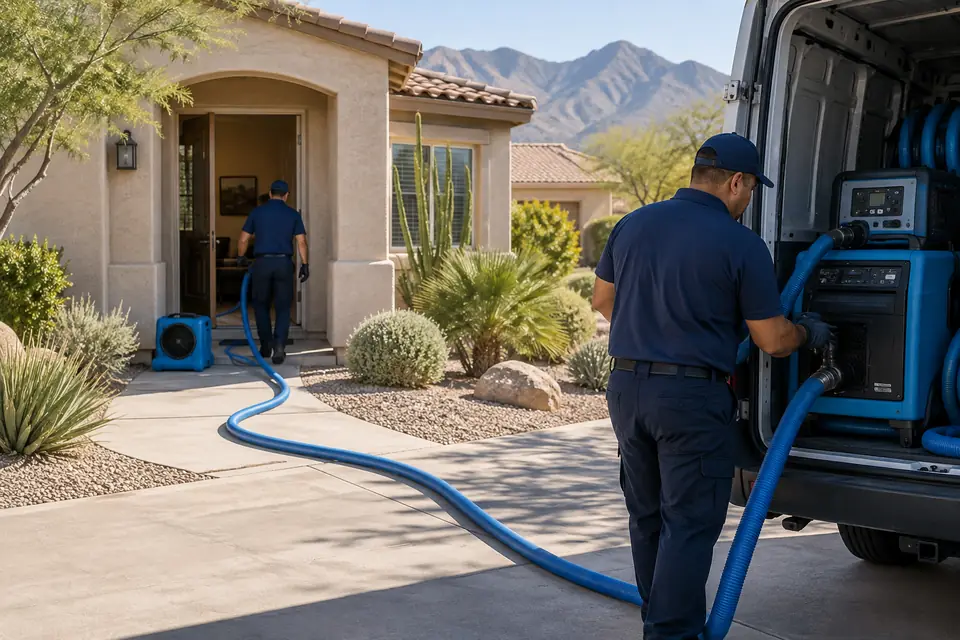 Illustrative image: Restoration scene at a Phoenix-style home