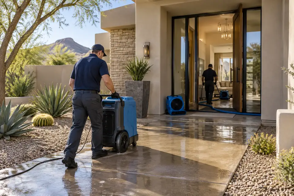 Illustrative image: Restoration scene at a Scottsdale-style home